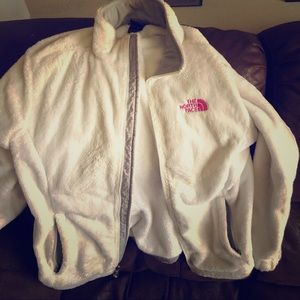 White and Pink Breast Cancer Awareness Northface